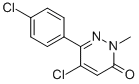 CAS 登录号：849021-02-9， 5-氯-6-(4-氯苯基)-2-甲基哒嗪-3(2H)-酮