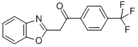 CAS 登录号：849021-35-8， 2-(1,3-苯并恶唑-2-基)-1-[4-(三氟甲基)苯基]乙酮