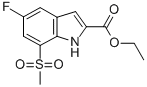 CAS#: 849035-86-5, Ethyl 5-Fluoro-7-(Methylsulphonyl)-1H-Indole-2-Carboxylate