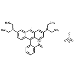 CAS 登录号：84912-22-1， 2-[3,6-二(二乙基氨基)氧杂蒽-10-鎓-9-基]苯甲酸硫酸盐