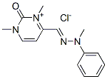 CAS#: 84912-24-3, 1,2-Dihydro-1,3-Dimethyl-4-[(Methylphenylhydrazono)Methyl]-2-Oxopyrimidinium Chloride