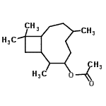 CAS#: 84963-23-5, 2,6,10,10-Tetramethylbicyclo[7.2.0]undec-3-yl acetate