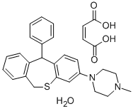 CAS 登录号：84964-50-1， 1-(6,11-二氢-11-苯基二苯并[b,e]硫杂卓-3-基)-4-甲基-哌嗪 (Z)-2-丁烯二酸盐 (1:1) 水合物