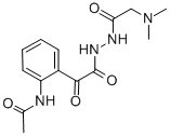 CAS#: 84966-94-9, 2-(Acetylamino)-alpha-Oxo-Benzeneacetic Acid 2-((Dimethylamino)Acetyl)Hydrazide