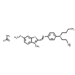 CAS 登录号：85005-71-6， 2-({4-[丁基(2-氰基乙基)氨基]苯基}偶氮)-6-甲氧基-3-甲基-1,3-苯并噻唑-3-鎓乙酸盐