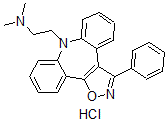 CAS 登录号：85008-92-0， N,N-二甲基-3-苯基-8H-二苯并(b,f)异恶唑并(4,5-d)氮杂卓-8-乙胺单盐酸盐