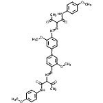 CAS#: 85030-59-7, 2,2'-[(3,3'-Dimethoxy-4,4'-biphenyldiyl)di-2,1-diazenediyl]bis[N-(4-methoxyphenyl)-3-oxobutanamide]