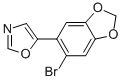 CAS 登录号：850349-74-5， 5-(6-溴苯并[d][1,3]二氧杂环戊烯-5-基)恶唑