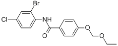 CAS 登录号：850349-78-9， N-(2-溴-4-氯苯基)-4-(乙氧基甲氧基)苯甲酰胺