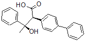 CAS 登录号：85045-62-1， (R',S')-(+)-alpha-(1-羟基-1-苯基乙基)-联苯乙酸