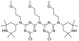 CAS#: 85099-19-0, 6-Chloro-N-[4-Chloro-6-[(3-Methoxypropyl)(2,2,6,6-Tetramethylpiperidin-4-Yl)Amino]-1,3,5-Triazin-2-Yl]-N,N'-Bis(3-Methoxypropyl)-N'-(2,2,6,6-Tetramethylpiperidin-4-Yl)-1,3,5-Triazine-2,4-Diamine