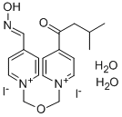 CAS 登录号：85126-25-6， 4-((羟基亚胺)甲基)-1-(((4-(3-甲基-1-氧代丁基)吡啶鎓)甲氧基)甲基)-吡啶鎓二碘化物二水合物