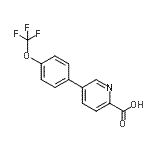 CAS#: 851266-72-3, 5-[4-(Trifluoromethoxy)phenyl]-2-pyridinecarboxylic acid
