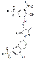 CAS 登录号：85136-00-1， 7-[4,5-二氢-4-[(2-羟基-3-硝基-5-磺基苯基)偶氮]-3-甲基-5-氧代-1H-吡唑-1-基]-4-羟基萘-2-磺酸