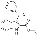 CAS 登录号：85137-86-6， 3-(氯苯基甲基)-1H-吲哚-2-羧酸乙酯