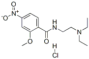 CAS 登录号：85169-04-6， N-[2-(二乙基氨基)乙基]-2-甲氧基-4-硝基苯甲酰胺单盐酸盐