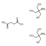 CAS 登录号：85169-32-0， 琥珀酸-2-氨基-2-(羟基甲基)-1,3-丙烷二醇(1:2)