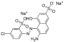 CAS 登录号：85188-11-0， 6-氨基-5-[(4-氯-2-磺酸基苯基)偶氮]-4-羟基萘-2-磺酸二钠