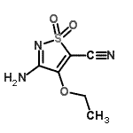 CAS#: 85194-90-7, 3-Amino-4-ethoxy-1,2-thiazole-5-carbonitrile 1,1-dioxide