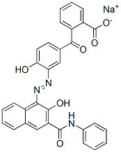 CAS 登录号：85204-11-1， 2-[4-羟基-3-[2-[2-羟基-3-[(苯基氨基)羰基]-1-萘基]偶氮]苯甲酰基]-苯甲酸钠盐(1:1)