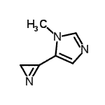 CAS 登录号：85208-81-7， 5-(2H-氮杂环丙烯-3-基)-1-甲基-1H-咪唑