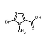 CAS 登录号：852180-96-2， 2-溴-1-甲基-1H-咪唑-5-羧酸