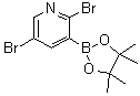 CAS 登录号：852228-17-2， 2,5-二溴吡啶-3-硼酸频哪醇酯