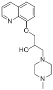 CAS 登录号：85239-22-1， 4-甲基-alpha-((8-喹啉基氧基)甲基)-1-哌嗪乙醇