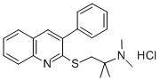 CAS#: 85275-48-5, 2-((2-(Dimethylamino)-2-Methylpropyl)Thio)-3-Phenylquinoline Hydrochloride