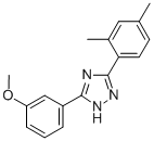 CAS 登录号：85303-91-9， 5-(3-甲氧基苯基)-3-(2,4-二甲苯基)-1H-1,2,4-三唑