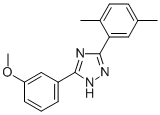 CAS 登录号：85303-93-1， 5-(3-甲氧基苯基)-3-(2,5-二甲苯基)-1H-1,2,4-三唑