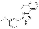 CAS 登录号：85303-98-6， 3-(2-乙基苯基)-5-(3-乙氧基苯基)-1H-1,2,4-三唑