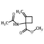 CAS#: 853305-15-4, Methyl 1-acetamido-2-methylenecyclobutanecarboxylate