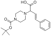 CAS 登录号：853681-16-0， (3E)-2-(4-叔丁氧羰基-哌嗪基)-4-苯基-3-丁烯酸
