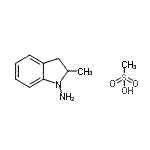 CAS#: 85392-00-3, 2-Methyl-1-indolinamine methanesulfonate (1:1)