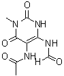 CAS 登录号：85438-96-6， 5-乙酰氨基-6-甲酰氨基-3-甲基尿嘧啶