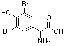 CAS 登录号：854646-48-3， 氨基(3,5-二溴-4-羟基苯基)乙酸