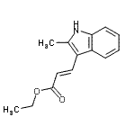 CAS 登录号：854694-25-0， 乙基(2E)-3-(2-甲基-1H-吲哚-3-基)丙烯酸酯