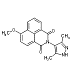 CAS#: 85480-81-5, 2-(3,5-Dimethyl-1H-pyrazol-4-yl)-6-methoxy-1H-benzo[de]isoquinoline-1,3(2H)-dione