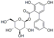 CAS 登录号：85514-02-9， beta-D-吡喃葡萄糖 1-(3,3',5-三羟基(1,1'-联苯)-2-羧酸酯)