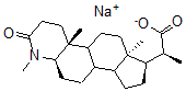 CAS 登录号：85531-68-6， 4-甲基-4-氮杂-3-氧代-5alpha-孕甾烷-20-羧酸钠