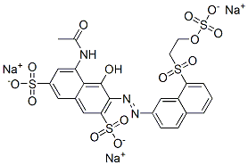 CAS 登录号：85567-18-6， 5-(乙酰氨基)-4-羟基-3-[[8-[[2-(磺基氧基)乙基]磺酰基]-2-萘基]偶氮]萘-2,7-二磺酸钠盐