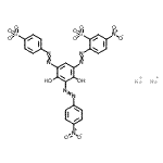 CAS#: 85631-85-2, Disodium 2-({2,4-dihydroxy-3-[(4-nitrophenyl)diazenyl]-5-[(4-sulfonatophenyl)diazenyl]phenyl}diazenyl)-5-nitrobenzenesulfonate