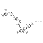 CAS 登录号：85631-89-6， 三钠3-[(2-氯-4-硝基苯基)偶氮]-4-羟基-5-[(2-羟基-4-{[3-羟基-4-({4-[(4-硝基-2-磺酸苯基)氨基]苯基}偶氮)苯基]氨基}苯基)偶氮]-2,7-萘二磺酸酯
