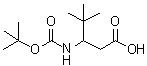 CAS#: 856417-59-9, 4,4-Dimethyl-3-({[(2-methyl-2-propanyl)oxy]carbonyl}amino)pentanoic acid