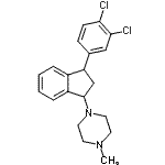 CAS#: 85663-20-3, 1-[3-(3,4-Dichlorophenyl)-2,3-dihydro-1H-inden-1-yl]-4-methylpiperazine