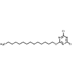 CAS#: 85665-57-2, 2,4-Dichloro-6-(tetradecyloxy)-1,3,5-triazine