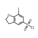 CAS#: 856678-57-4, 7-Iodo-2,3-dihydro-1-benzofuran-5-sulfonyl chloride