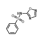 CAS 登录号：856777-81-6， N-(1,2,4-恶二唑-5-基)苯磺酰胺