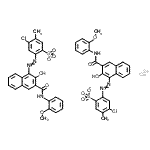 CAS 登录号：85702-54-1， 钙二[4-氯-2-({2-羟基-3-[(2-甲氧基苯基)氨基甲酰]-1-萘基}偶氮)-5-甲基苯磺酸酯]